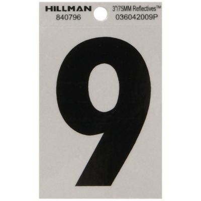 Hillman 848635 No Soliciting Self Adhesive Sign Black and White Plastic 3x9 for sale online