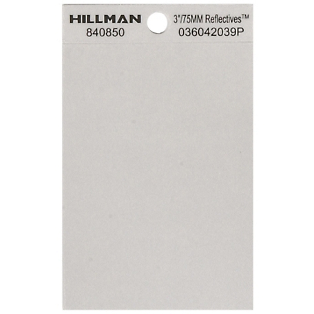 Hillman 3 in. W Square-Cut Adhesive Space Symbols, Black/Silver, 6-Pack