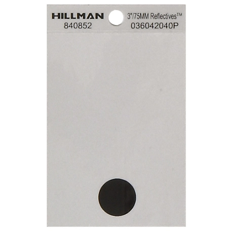 Hillman 3 in. W Square-Cut Self-Adhesive Symbols, 6-Pack