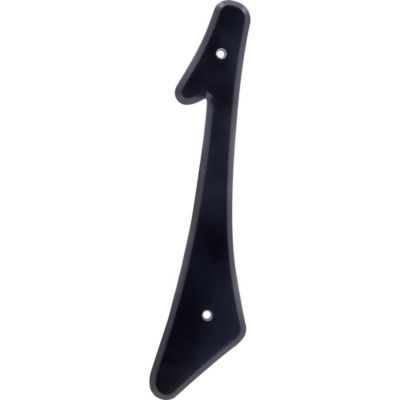 Hillman 4 in. Black Plastic Nail-On House Number 1, 2 in. Wide