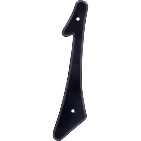 Hillman 4 in. Nail-on Black Plastic House Number 1, 2 in. Wide
