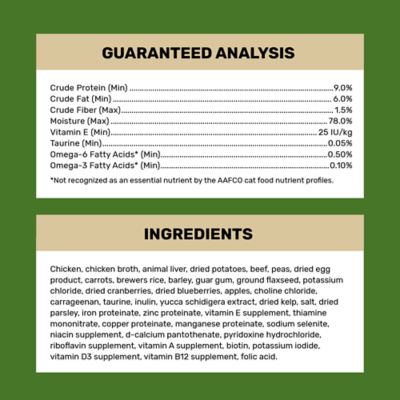 Image showing  Adult Chicken and Beef Recipe Wet Cat Food, 5.5 oz.