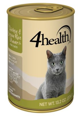 4health with Wholesome Grains Adult Chicken and Brown Rice Recipe Wet Cat Food, 13.2 oz.