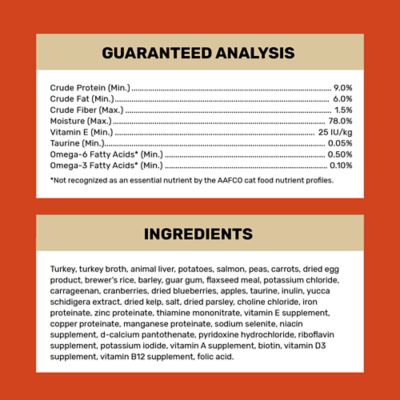 Image showing  Adult Turkey and Salmon Recipe Wet Cat Food, 13.2 oz.