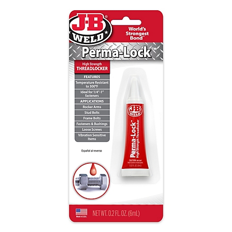 J-B Weld Perma-Lock Red Threadlocker 6 ml