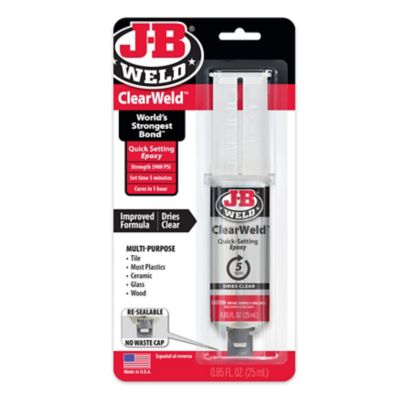 J-B Weld ClearWeld Syringe Epoxy 25 ml