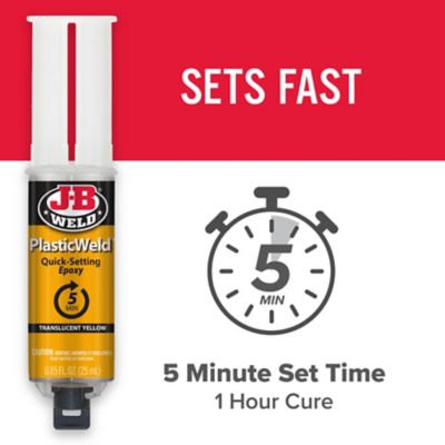 Image showing 5 th J-B Weld 25 mL PlasticWeld Epoxy Syringe