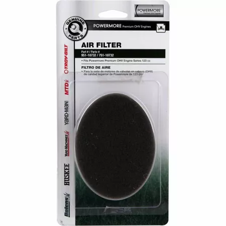 MTD Lawn Mower Air Filter for Bolens Huskee MTD Troy-Bilt White Outdoor Yard Machines and Yard-Man Models Mower Filters