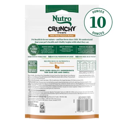 Image showing  Crunchy Dog Treats with Real Peanut Butter, 10 oz. Bag