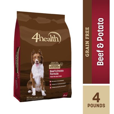 4health Grain-Free Beef & Potato Dog Food, 4 lb. at