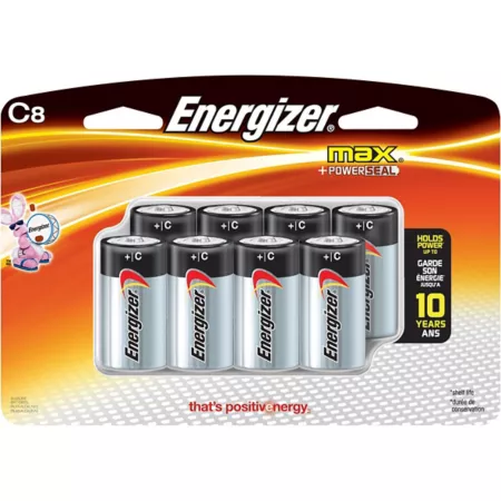 Energizer C Max Batteries 8 Pack Batteries