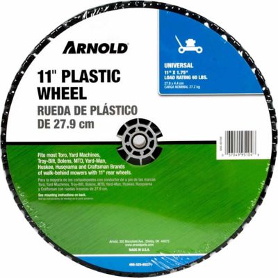 Arnold 11 in. Universal Plastic Wheel with Adapters