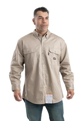 Image showing 2 th Berne Men's Flame-Resistant Button-Down Long-Sleeve Work Shirt
