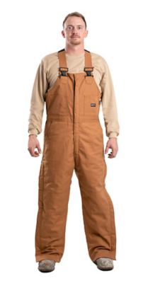 Carhartt Men's Duck Bib Flame Resistant Overalls - Black