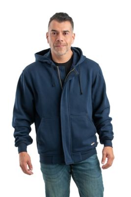 Berne Men's Flame-Resistant Fleece Zip-Front Hooded Sweatshirt