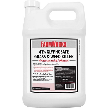 FarmWorks 1 gal. 41% Glyphosate Grass and Weed Killer Concentrate at  Tractor Supply Co.