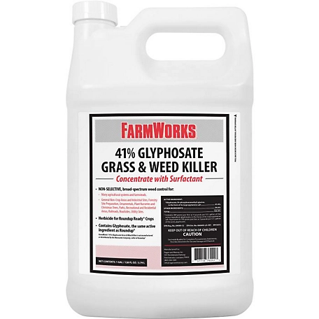 FarmWorks 1 gal. 41% Glyphosate Grass and Weed Killer Concentrate