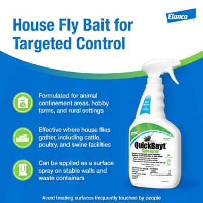 Image showing 7 th Quickbayt Spot Spray Premise Fly Control Spray, 24 oz.