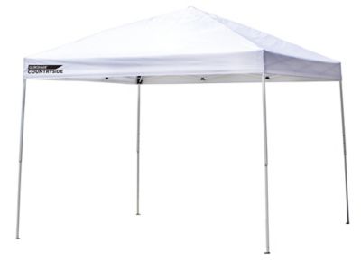 Quik Shade 10 ft. x 10 ft. Country Side Instant Canopy, White, Straight Leg