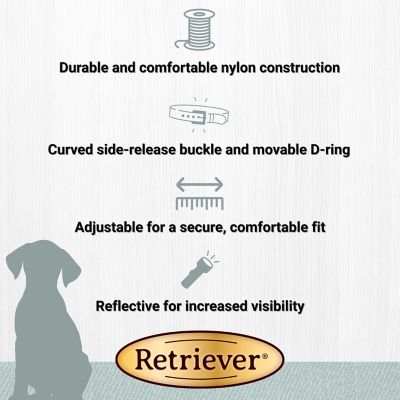 Image showing  Adjustable Reflective Stitch Dog Collar