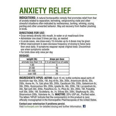 Image showing  Anxiety Relief Oral Drops for Cats and Dogs, 15 mL