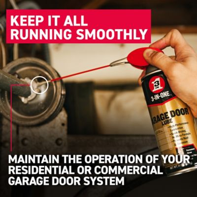 Image showing  11 oz. 3-IN-ONE Garage Door Lube with Smart Straw Spray, High-Performance Quick-Drying Lubricant for Garage Doors