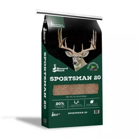 Record Rack 20 Deer Food 50 lb Bag Game Feed