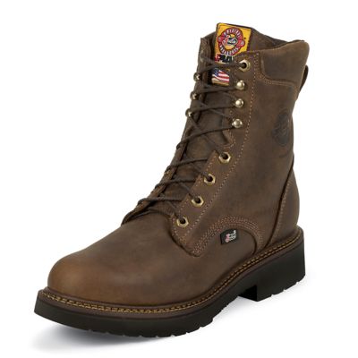 justin chukka work boots