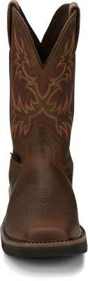 Image showing 3 th Justin Men's 11 in. Driller Waterproof Steel Toe Boot