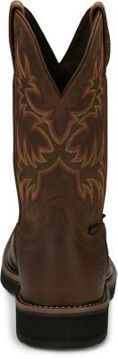 Image showing 5 th Justin Men's 11 in. Driller Waterproof Steel Toe Boot