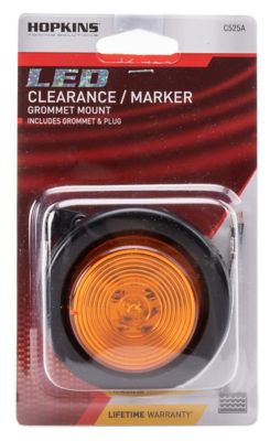Image showing  2 in. 12V Round LED Clearance/Side Marker Light, Amber