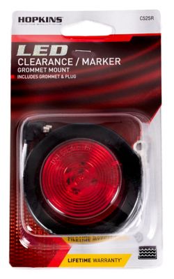 Image showing 5 th Hopkins Towing Solutions 2 in. 12V Round LED Clearance/Side Marker Light, Red