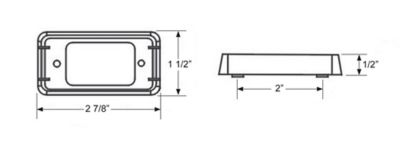 Image showing  2 in. 12V Sealed Running Board Light, Red