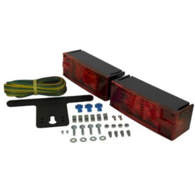 Image showing 6 th Hopkins Towing Solutions 12V Low-Profile Submersible Rectangular Trailer Light Kit