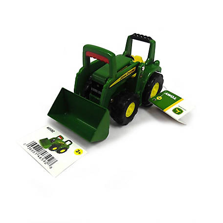 TOMY 4 in. Mini John Deere Big Scoop Tractor Toy, Ages 3+, 46592