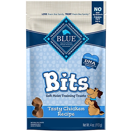 Blue Buffalo Blue Bits Chicken Flavor Natural Soft-Moist Dog Training Treats, 4 oz.