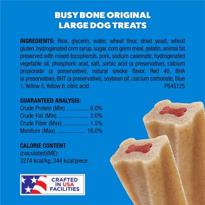 Image showing 5 th Purina Busy Bone Adult Dog Chew Bone Treats, Original, 2 ct. Pouch