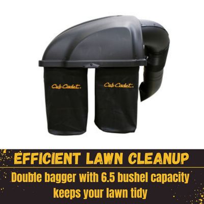 Image showing  Mounted Twin Bagger for 42 in. and 46 in. Deck RZT Mowers 2011+, 6.5 Bushel