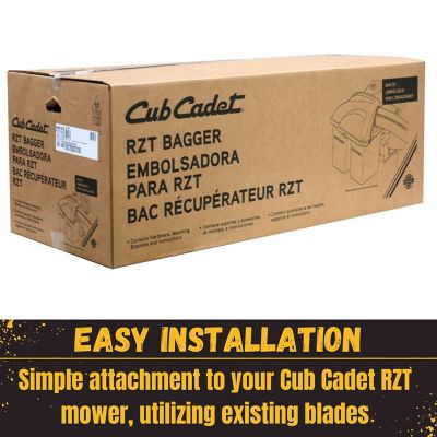 Image showing  Mounted Twin Bagger for 42 in. and 46 in. Deck RZT Mowers 2011+, 6.5 Bushel