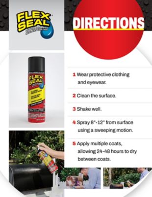 Image showing 9 th 14 oz. Flex Seal Black Aerosol Liquid Rubber Sealant Coating