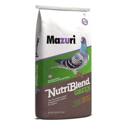 Mazuri Nutriblend Green High-Protein Pigeon Feed, 50 lb. Bag