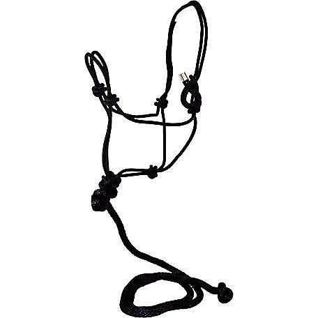 Hilason Horse Poly Rope Tied Adjustable Halter 8 Ft Lead Rope Black Or –  Hilason Saddles and Tack