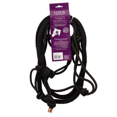 Image showing  Braided Rope Horse Halter with 7 ft. Poly Lead, Medium