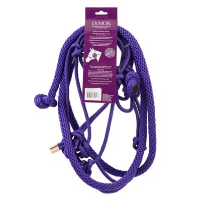Image showing  Braided Rope Horse Halter with 7 ft. Poly Lead, Medium