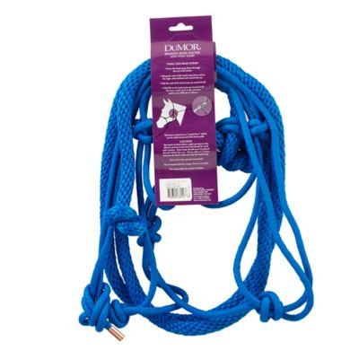 Image showing  Braided Rope Horse Halter with 7 ft. Poly Lead, Medium