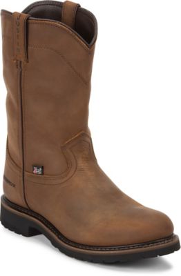 Justin Men's Wyoming Waterproof Worker II Work Boots, 10 in.
