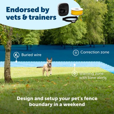 Image showing  Rechargeable Adjustable Waterproof In-Ground Fence Pet Collar Receiver