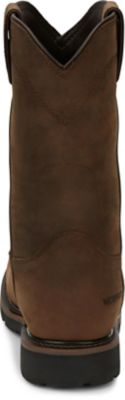 Image showing 5 th Justin Men's Wyoming Waterproof Worker II Work Boots, 10 in.