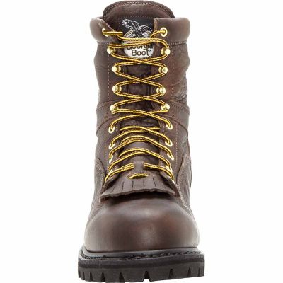 Image showing  Men's Protective Toe Low Heel Logger Boots, 8 in.