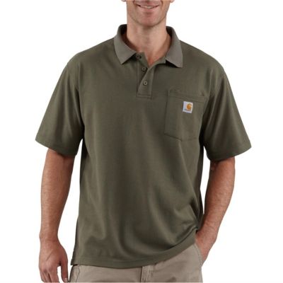 Carhartt Men's Contractor's Short-Sleeve Work Pocket Polo Shirt